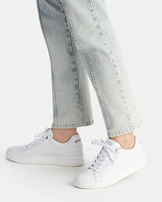 COACH White Non Tech Athletic Lowline Low Top Sneaker