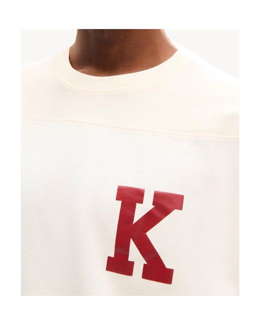 KENZO White Varsity' Long Sleeves T-Shirt for men