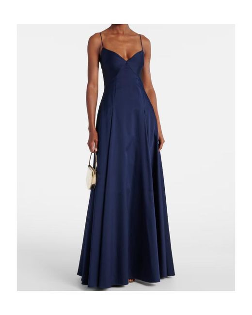 Roland Mouret Blue Taffeta Gown