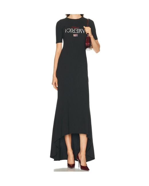 Willy Chavarria Black Welcome To America Dress
