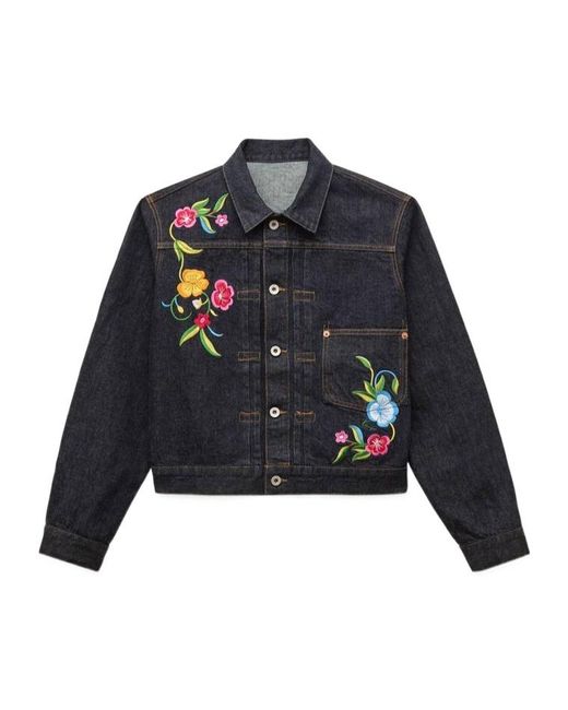 KENZO Blue Wildflower' Trucker Jacket