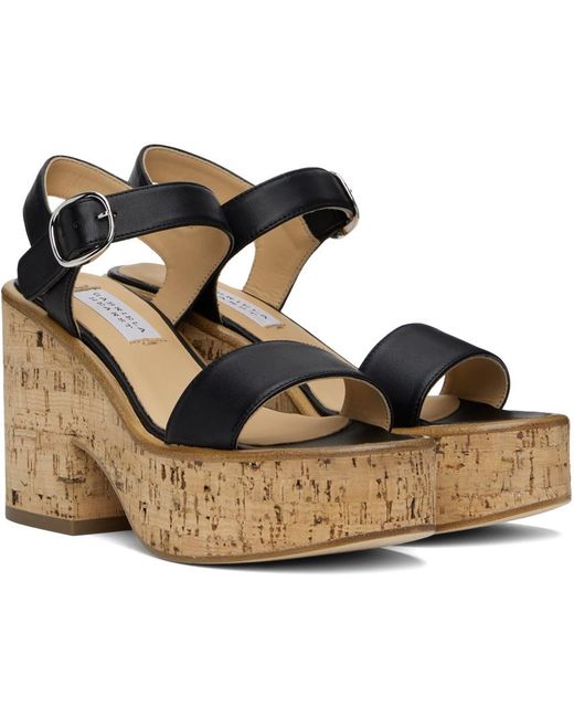 Gabriela Hearst Black Sardis Platform Sandals
