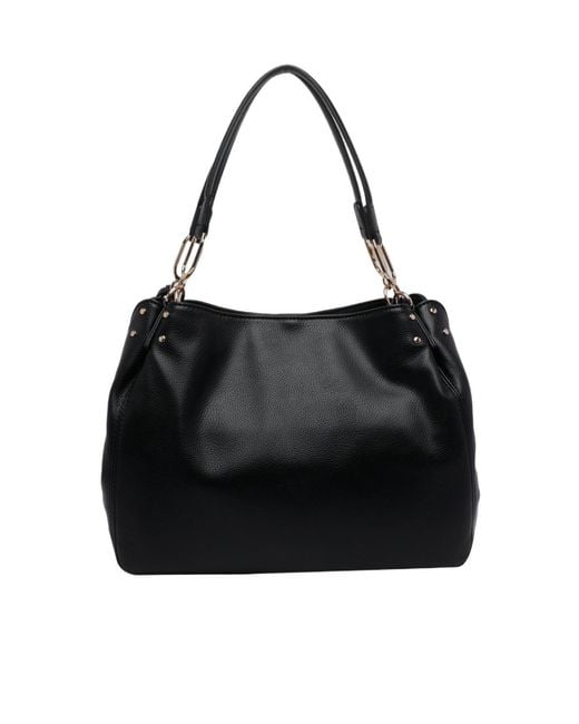 Liu Jo Black Logo Lettering Shoulder Bag