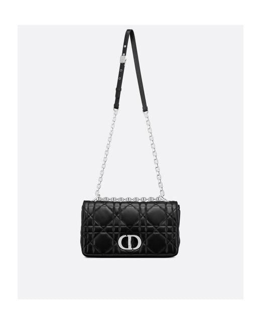 Dior Black Medium Soft Caro Bag