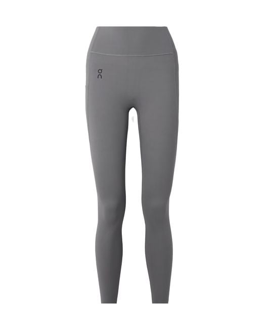 On Shoes Gray Studio Stretch Recycled Leggings