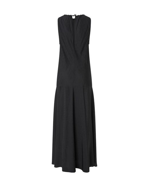 Pinko Black Agnolotto Gathered Maxi Dress