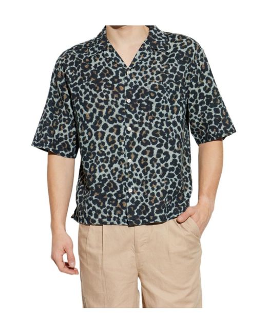 AllSaints Multicolor Silesia Leo Camp Collar Shirt for men