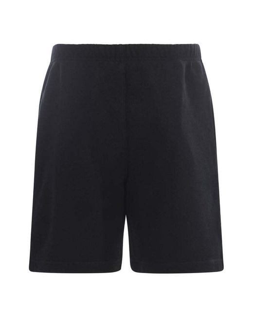 Heron Preston Black Logo-Printed Knee-Length Track Shorts for men