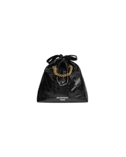 Balenciaga Black Crush Small Tote Bag
