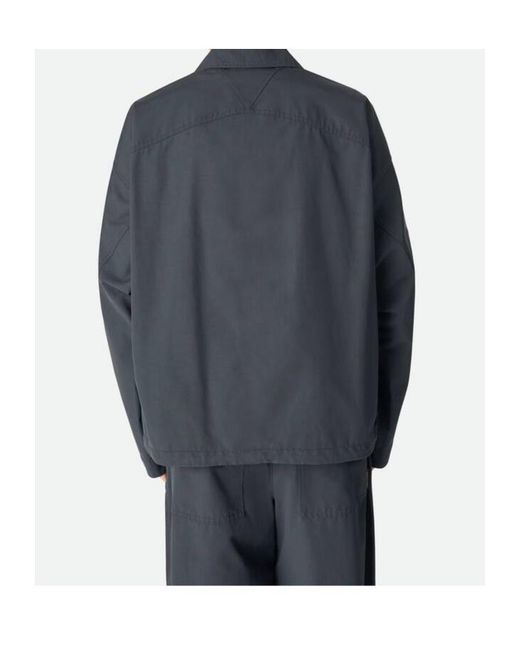Bottega Veneta Blue Resinated Cotton Blouson for men