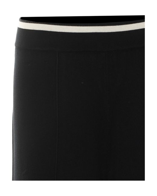 Liu Jo Black Elastic-Waist Casual Trousers