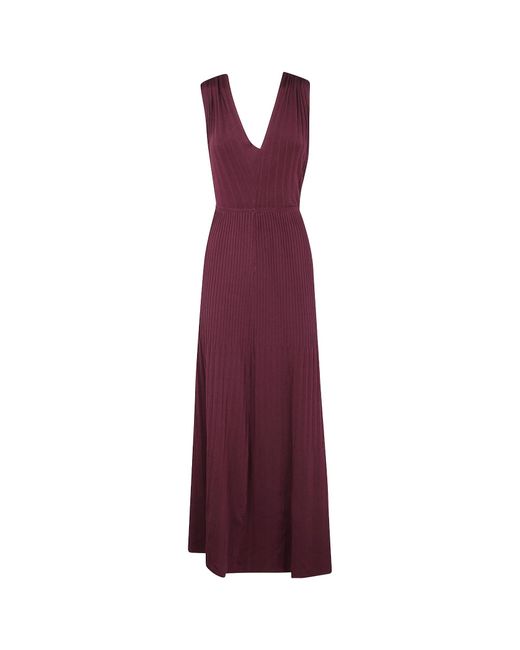 Twinset Purple Wrap Maxi Dress