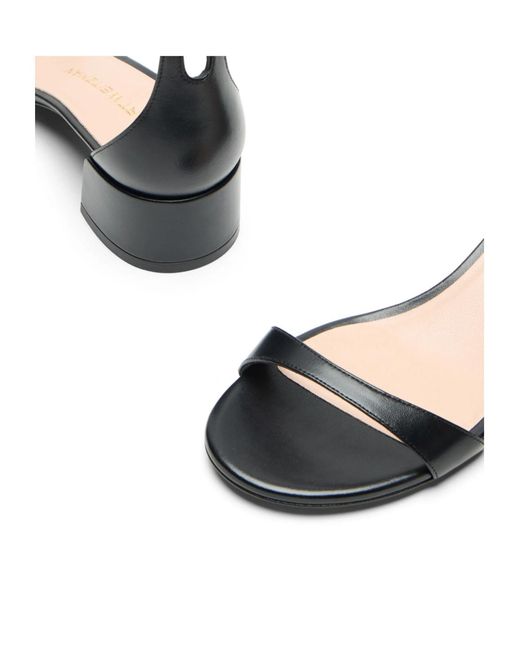 Stuart Weitzman Metallic Nudist Block