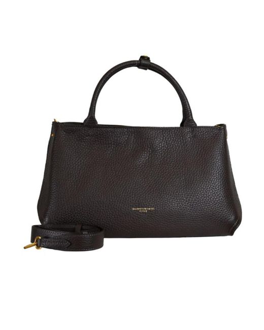 Gianni Chiarini Black Dual-Handle Shoulder Bag