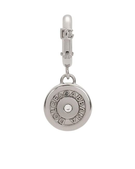 Dolce & Gabbana Metallic Dg Logo Clasp Pendant for men