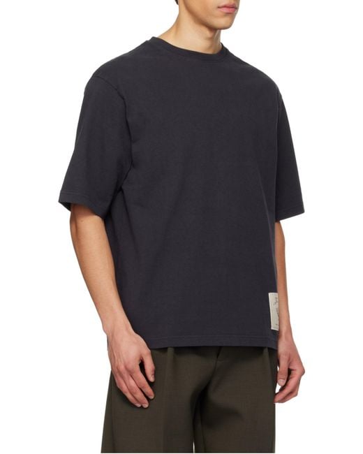 Jacquemus Blue Logo Cotton T-Shirt for men