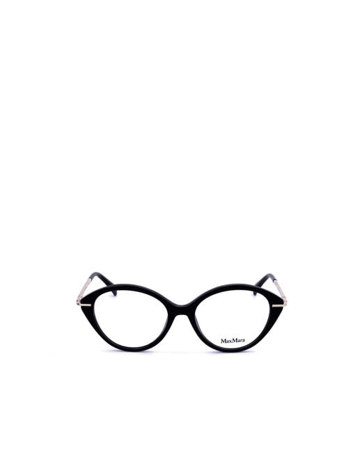 Max Mara White Cat-Eye Glasses
