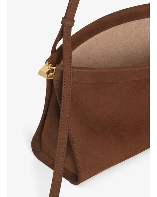 Alaïa Brown Alaïa Le Click East West Medium Shoulder Bag