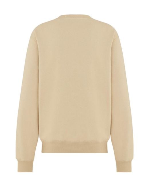 Dior White Homme Logo Patch Crewneck Sweatshirt for men