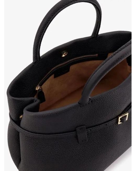 MANU Atelier Black Le Cambon 35 Buckle Detailed Tote Bag