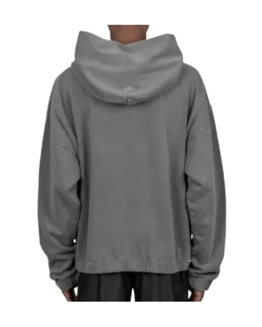 Satisfy Gray Long-Sleeved Hooded Sweatshirt for men