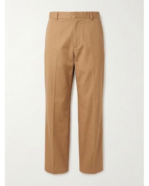 Gucci Natural Twill Straight Trousers for men