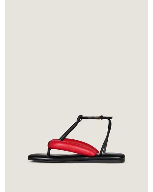 Givenchy Red Boudoir Bicolor Thongs