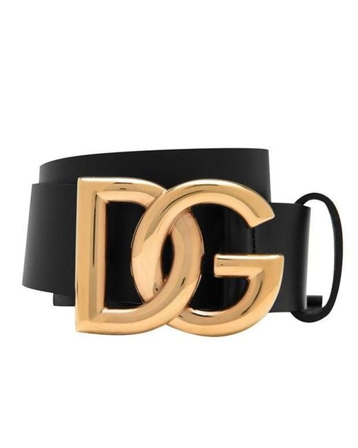 Dolce & Gabbana White Plain Interlock Belt, 35Mm for men