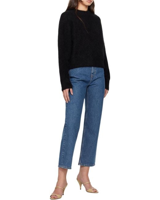 Filippa K Black Round-Neck Sweater