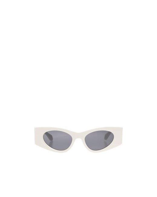 Alaïa White Cat-Eye Frame Tinted Sunglasses