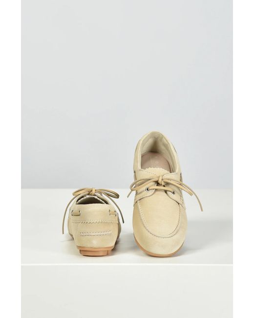 Hogan White Barca Boat Shoes