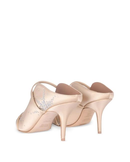 Malone Souliers Pink Maureen Rhinestone-Embellished Mules