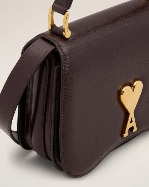 AMI Purple Paris Paris Shoulder Bag