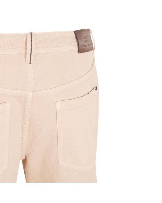 Brunello Cucinelli Natural Straight Leg Jeans