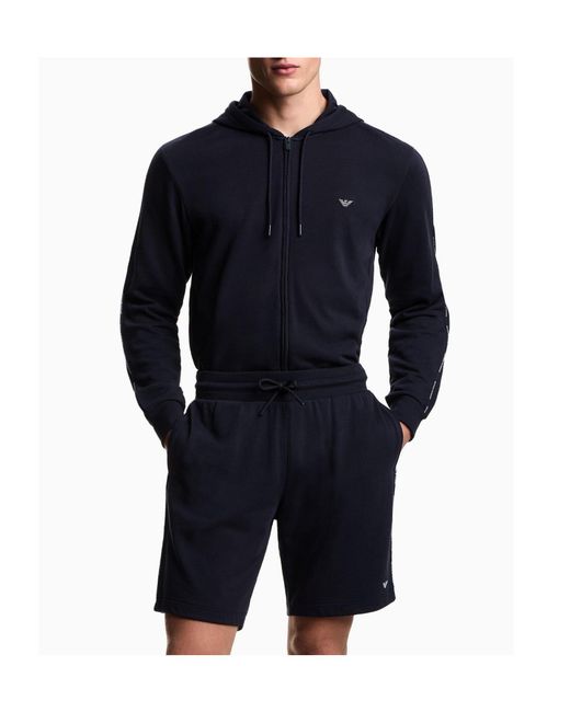 Emporio Armani Blue Loungewear Bermuda for men