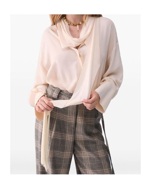 Liu Jo Pink Shirt With Scarf