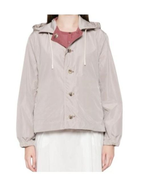 Herno Gray Long-Sleeved Casual Jacket