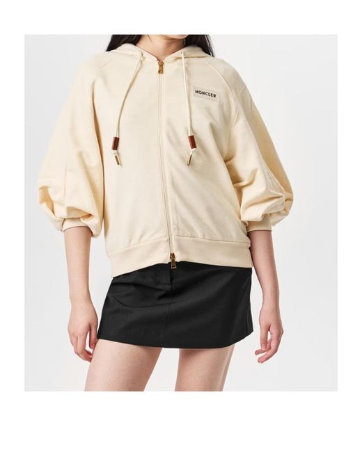 Moncler Natural Hooded Casual Jacket