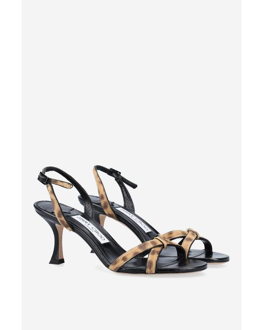 Jimmy Choo Metallic Elsy 70 High-Heeled Sandals