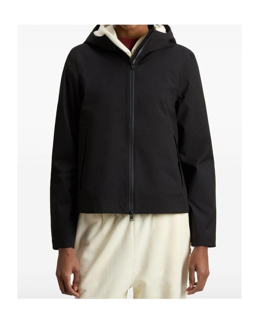 Woolrich Black Waterproof Light Stretch Jacket