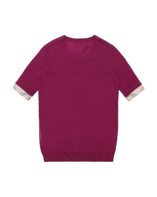 Burberry Purple Logo Sweater