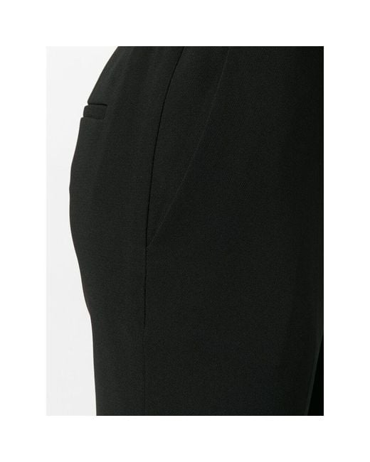 Theory Black Treeca Pull-On Tailored Pants