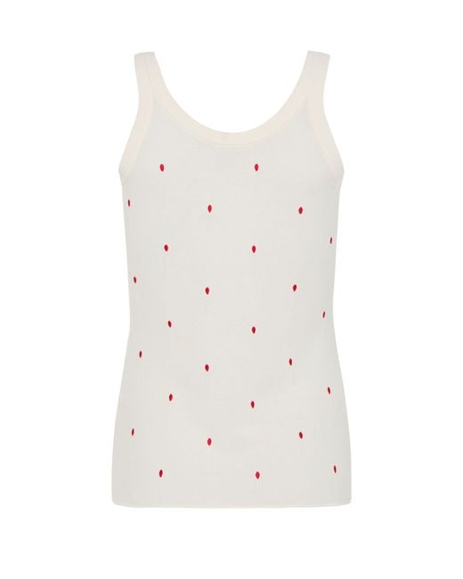 Bottega Veneta White Tank Top