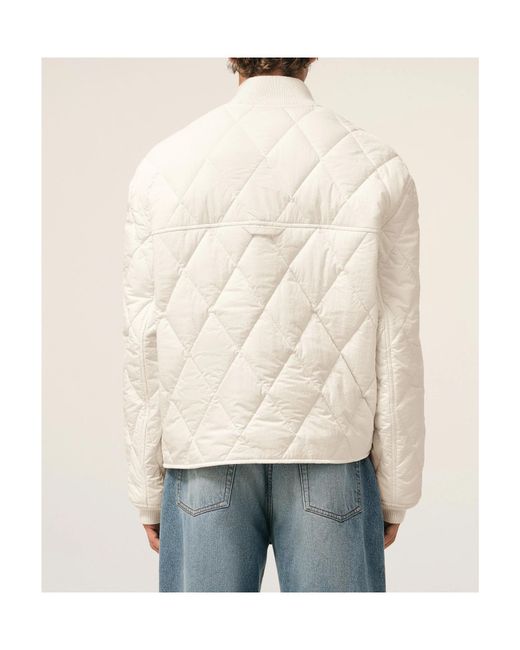 AMI Natural Crinkled Padded Jacket for men