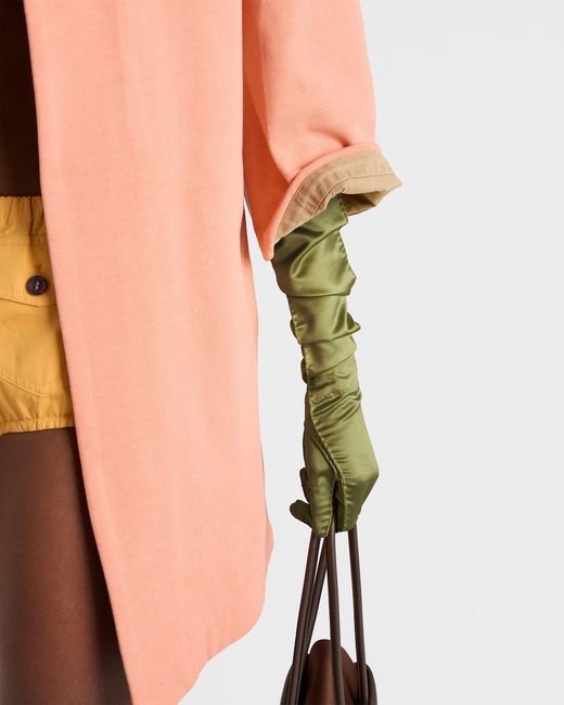Prada Pink Old Piqué Coat