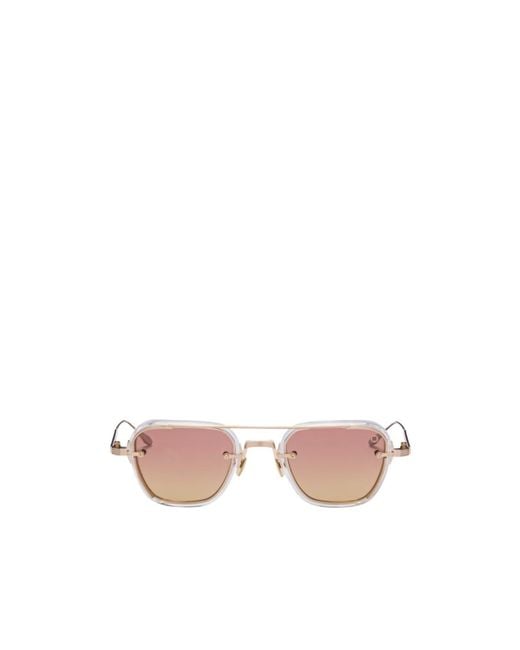 Akoni Pink Jura Geometric-Frame Sunglasses for men