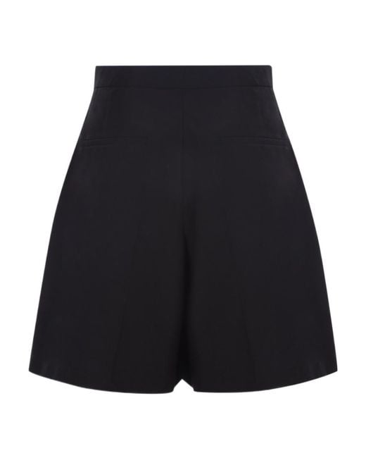 Moncler Black Inverted-Pleat Skirt