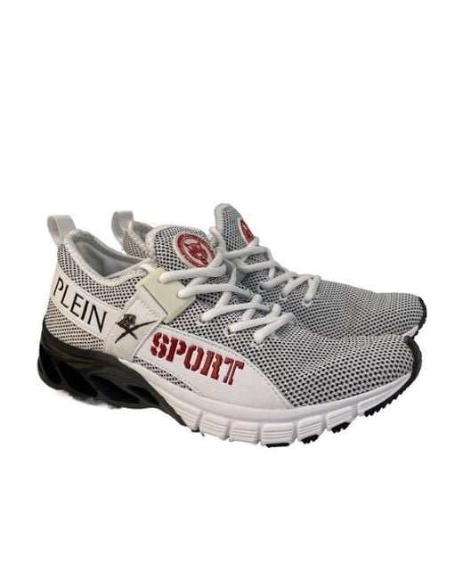 Philipp Plein Gray Logo Details Casual Sports Shoes for men