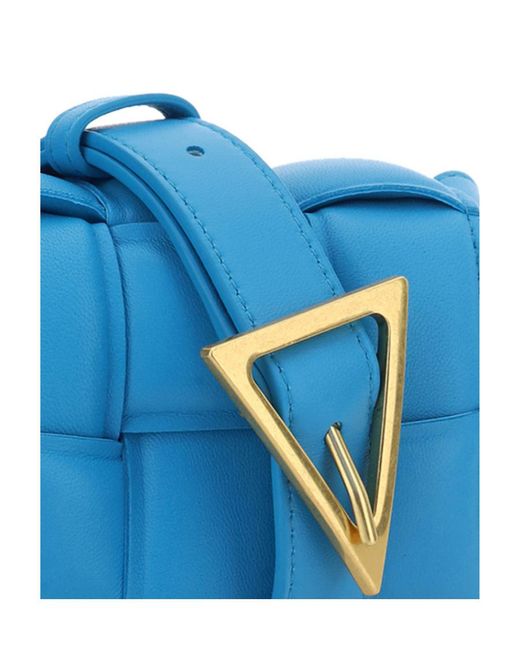 Bottega Veneta Blue Mini Cassette Shoulder Bag