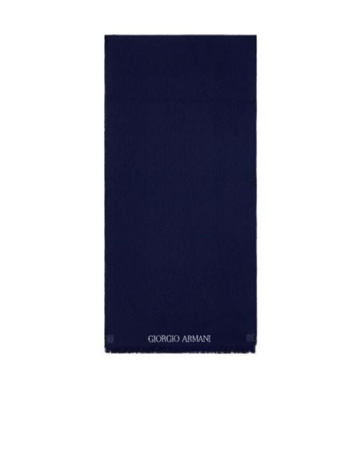 Giorgio Armani Blue Scarf for men